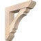Ekena Millwork Olympic Slat Smooth Bracket w/ Offset Brace, Douglas Fir, 7 1/2"W x 32"D x 32"H BKT0806X32X32OLY06SDF - alternate 1